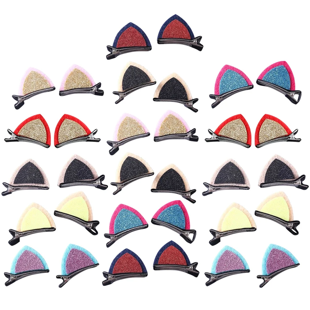 

32 Pcs Cat Ears Hairpin Metal Women Accessories Girl Clips Girls Barrette Alloy Baby Tiara