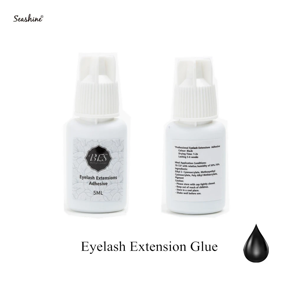 

Seashine Wholesale 1-2 S Dry Lash Glue For Eyelashes Extension Black Adhesive Super Glue Naturally Individual Retention Long