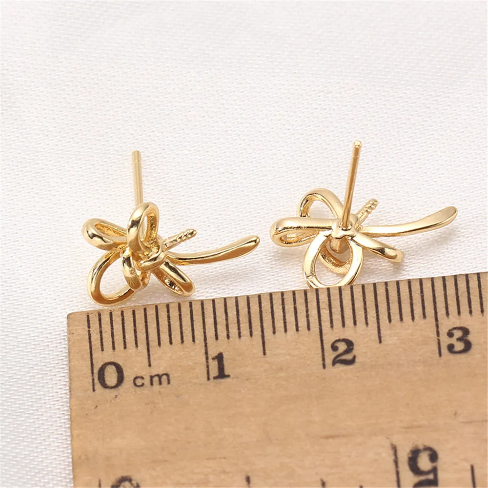 S925 sterling silver needle 14K gold color preservation DIY accessories accessories
