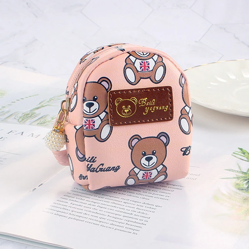 

Coin purse girl heart Korean ins net red cute bear small schoolbag keychain small bag coin purse pendant decoration key chain