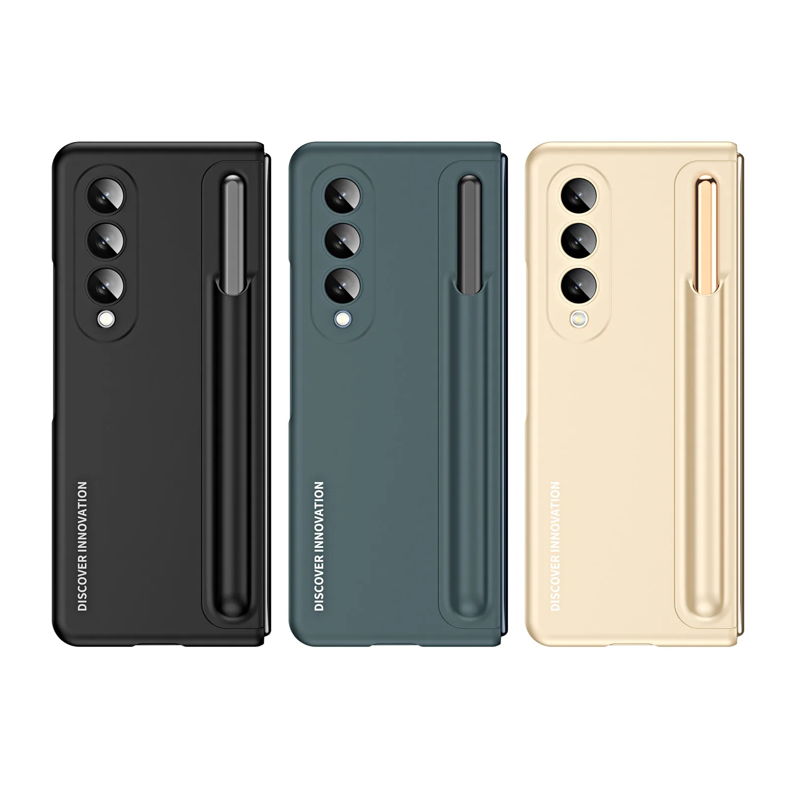 For Samsung Galaxy Z Fold 4 5G Hard Case with Kickstand Shockproof Phone Cover with Pen Fold Pen Holder Ultra Slim Case 2022