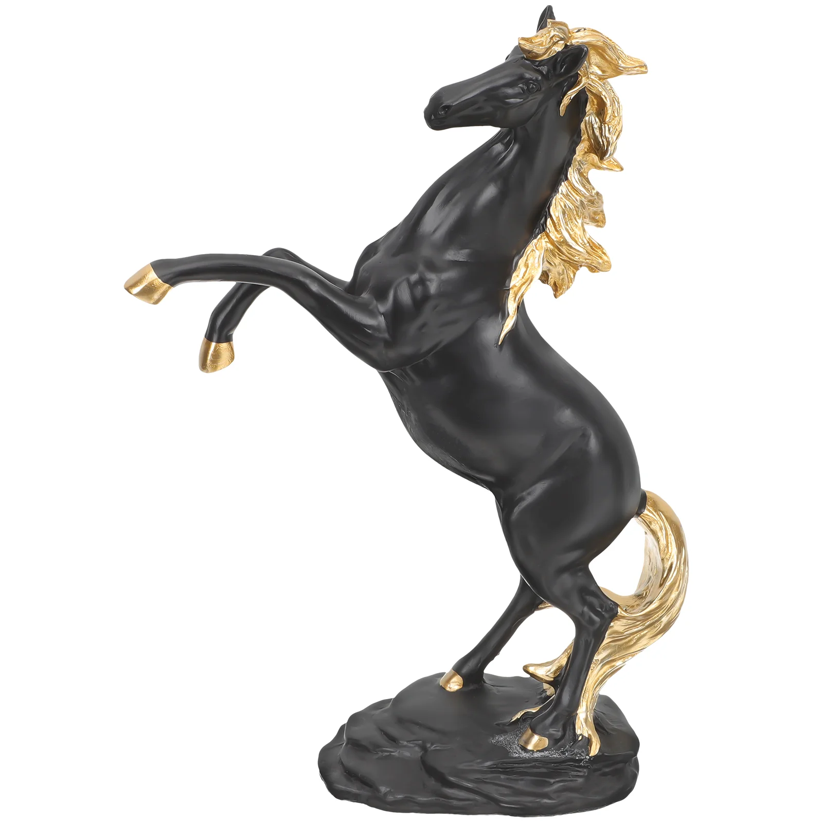 

Horse Figurine Sculpture Resin Ornament Wealth Loid Gifts Decorative Forger Statues Statue Shui Feng Tabletop Animal Model