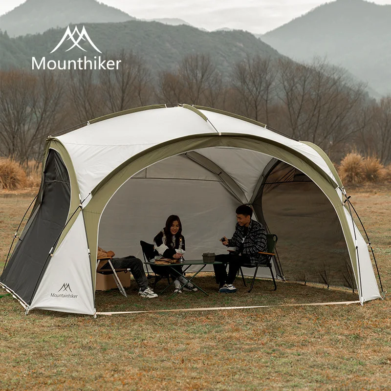 Outdoor Camping Light Luxury Tent 8-10Person Outdoor Camping Dome Tents Round Big Canopy Large Awning Pergola Tent
