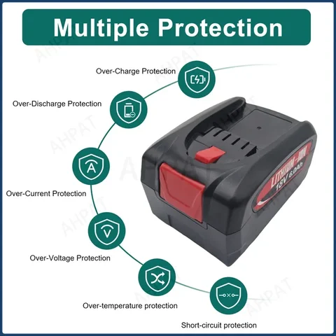 ✅ Для замены аккумулятора домашнего инструмента Bosch (6.0AH 18V): совместим с серией PBA/PSB/PSR, поддерживает зарядку AL1880CV/AL18815CV. 🔋