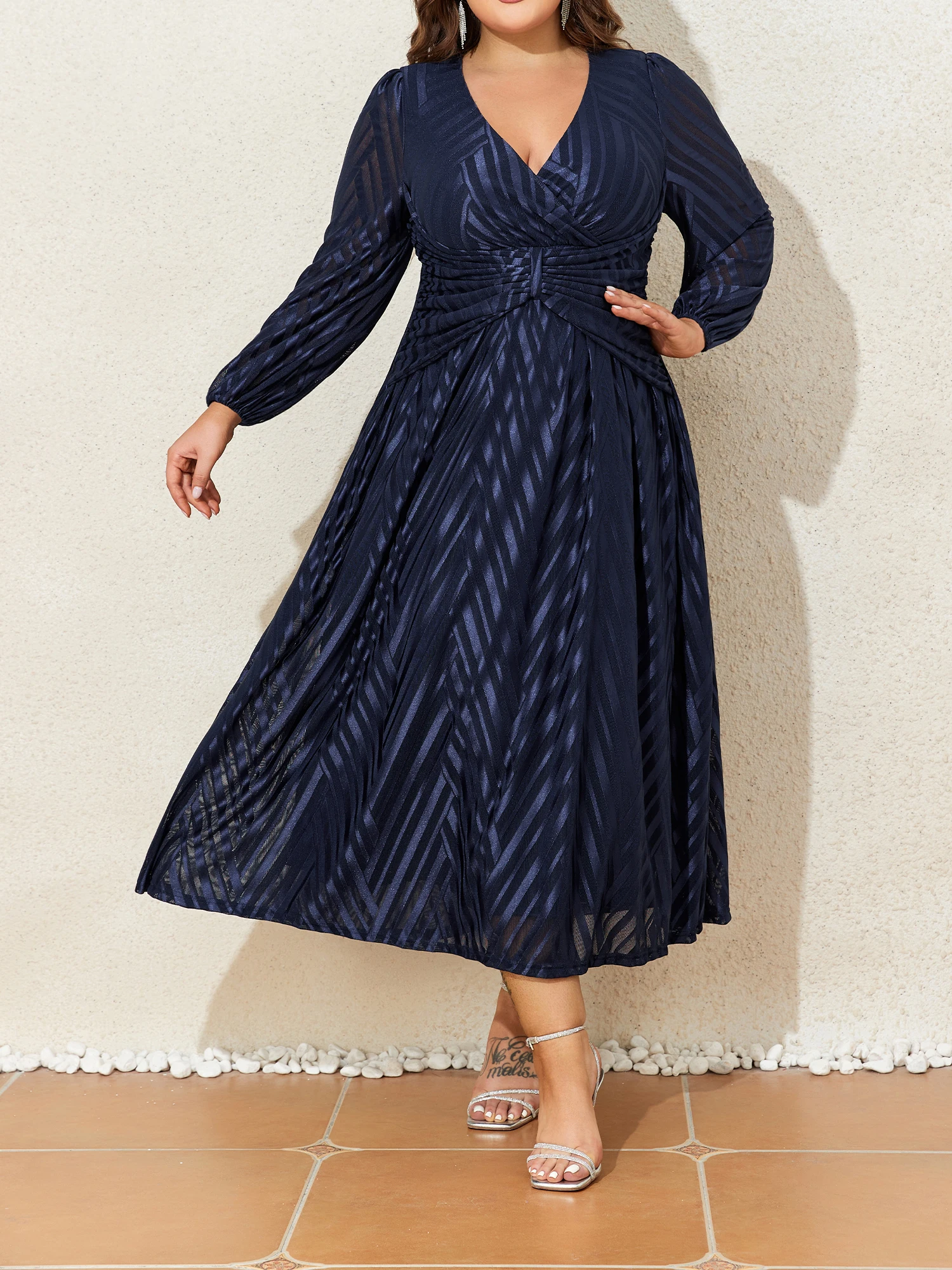 Роскошное Осенне-зимнее Женское Вечернее Платье