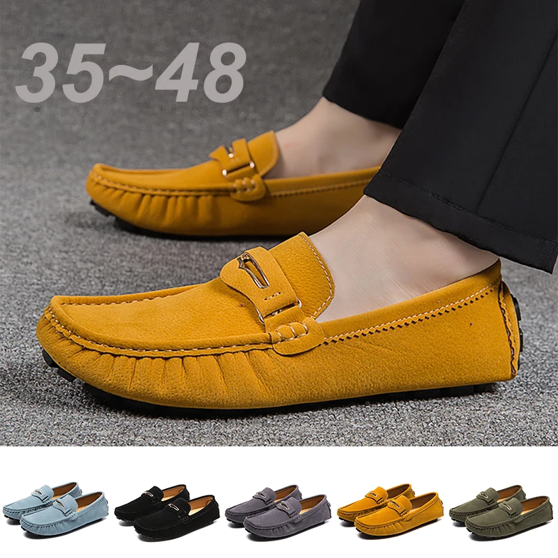 

Comfortable Fashion Men's Women Designer Luxury Driving Loafers Moccasins Leather Boats Peas Shoe for Men Summer Casual Shoes 48