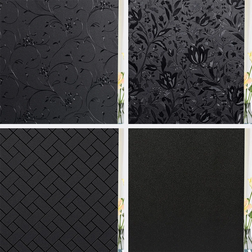 

Черная полная светонепроницаемая оконная пленка, светонепроницаемая оконная наклейка с защитой от УФ-излучения для окон, светильник непро...