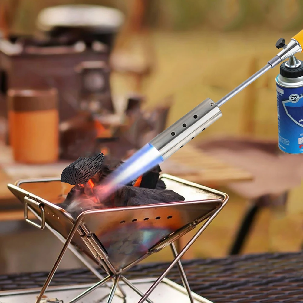 

Портативный уличный газовый факел для барбекю, высокотемпературный газофонарь онарь для приготовления пищи, барбекю, ручное зажигание, обо...