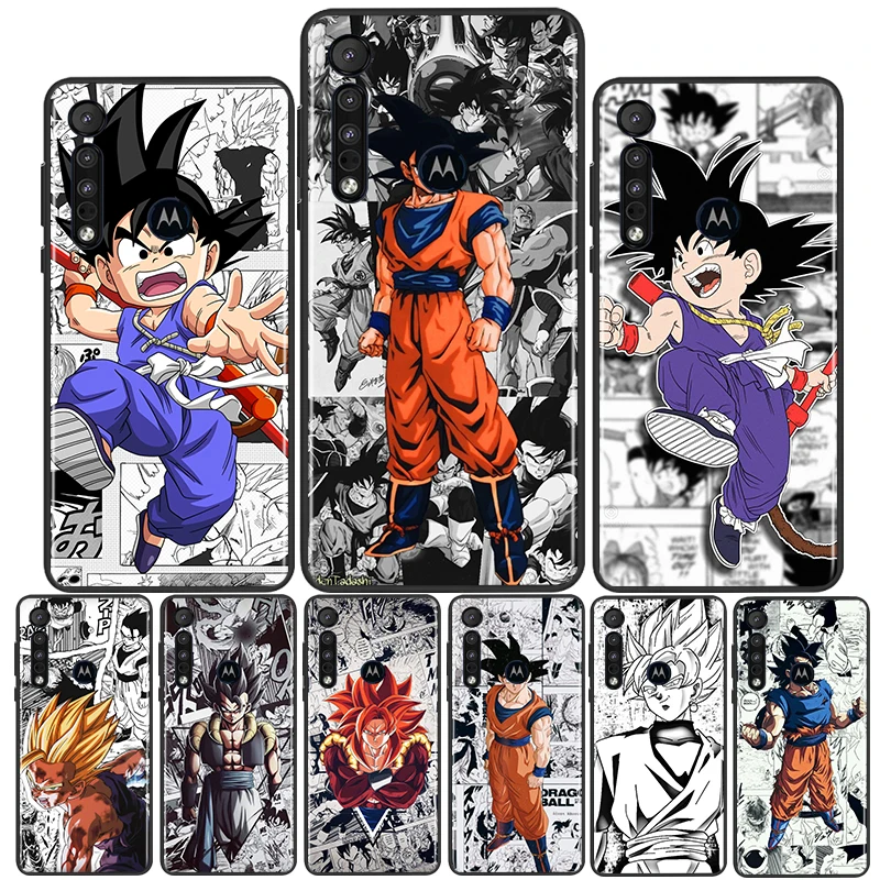 

Dragon Ball Comics For Motorola Moto G G60 G60S G50 G40 G9 G10 E7i E6S Power Edge 20 E20 2021 X3 S Pro Black Phone Case