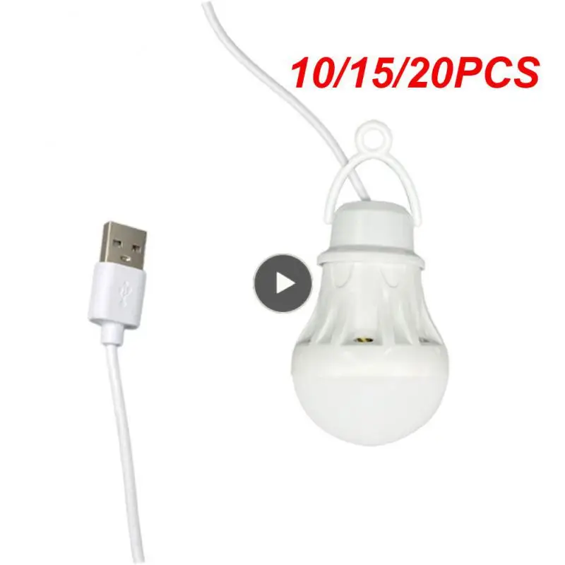 

10/15/20PCS Hiking Lamps Camping Lantern Lamp Usb Power Tent Lighting Led Bulbs 2023 Book Light Usb Lamp Bulb Wholesale