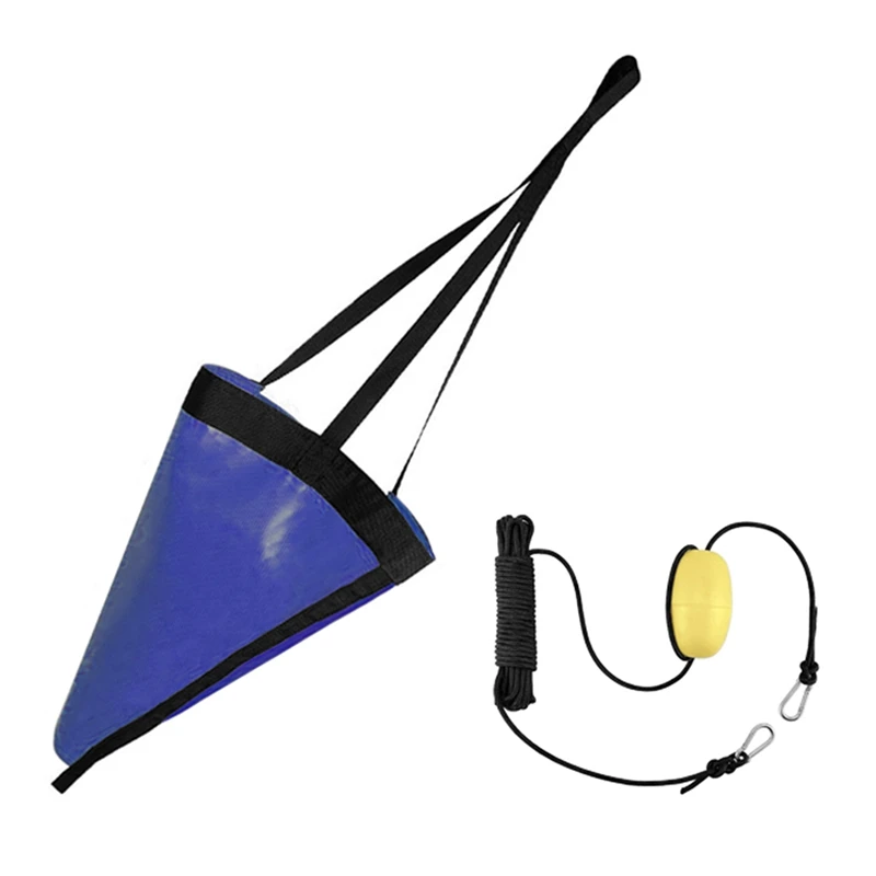 

24 Inch Kayak Canoe Boat Marine PVC Sea Anchor Drift Anchor Drogue Drifting Kayak Tow Rope Line