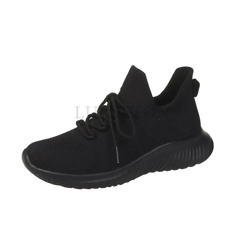 

Women Breathable and Anti Skid Platform Fashion Autumn New Casual Shoes Korean Version Running Shoes Black Women Sports Shoes