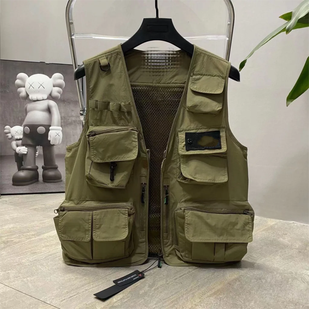 

14 Pockets Summer New Men Stone Tactical Hiking Fishing Vest Mens Photographer Waistcoat Mesh Cargo Sleeveless Jacket Tool Vest