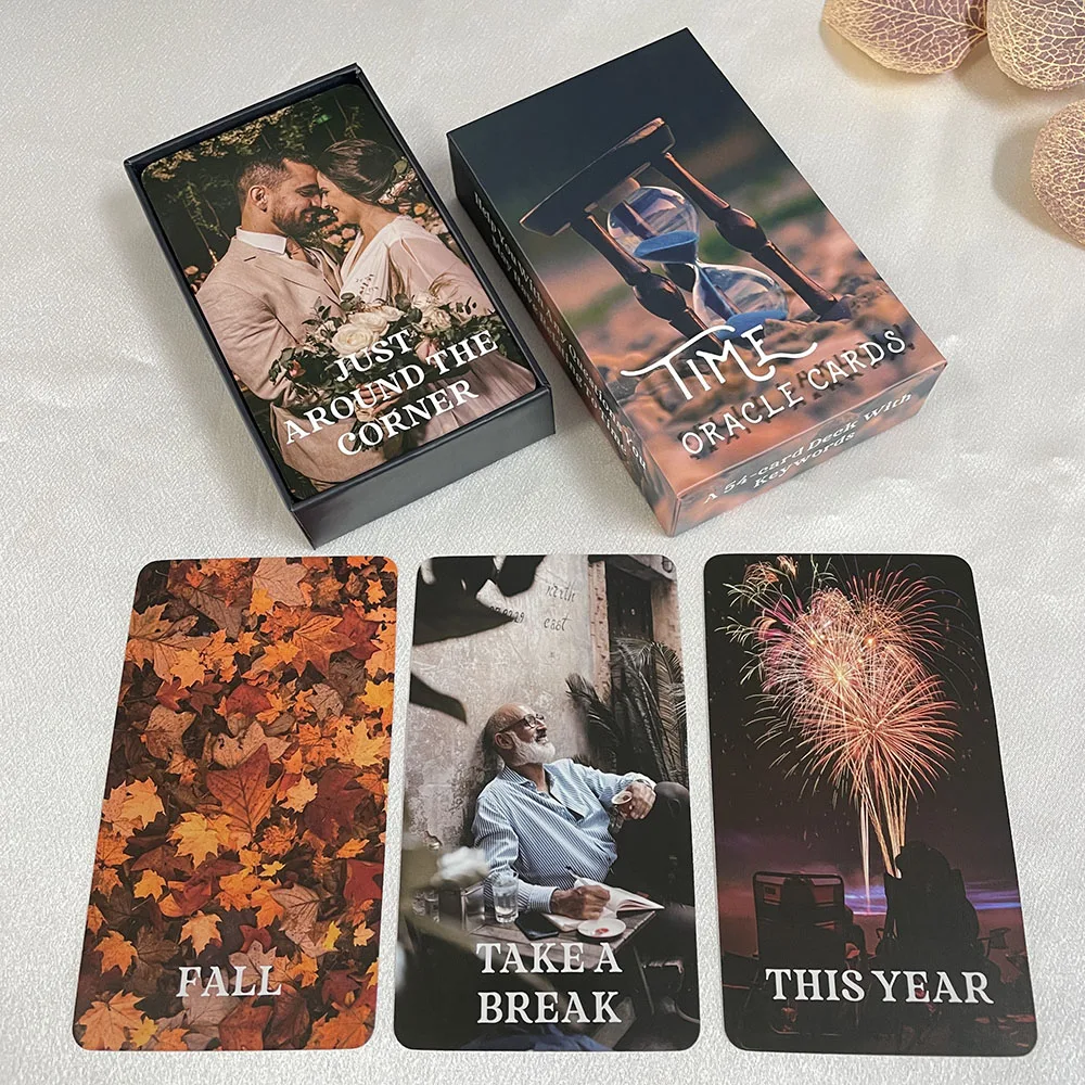 

12x7 Time Oracle Deck Tarot in Box 400 GSM PAPER English 54 Divination Cards