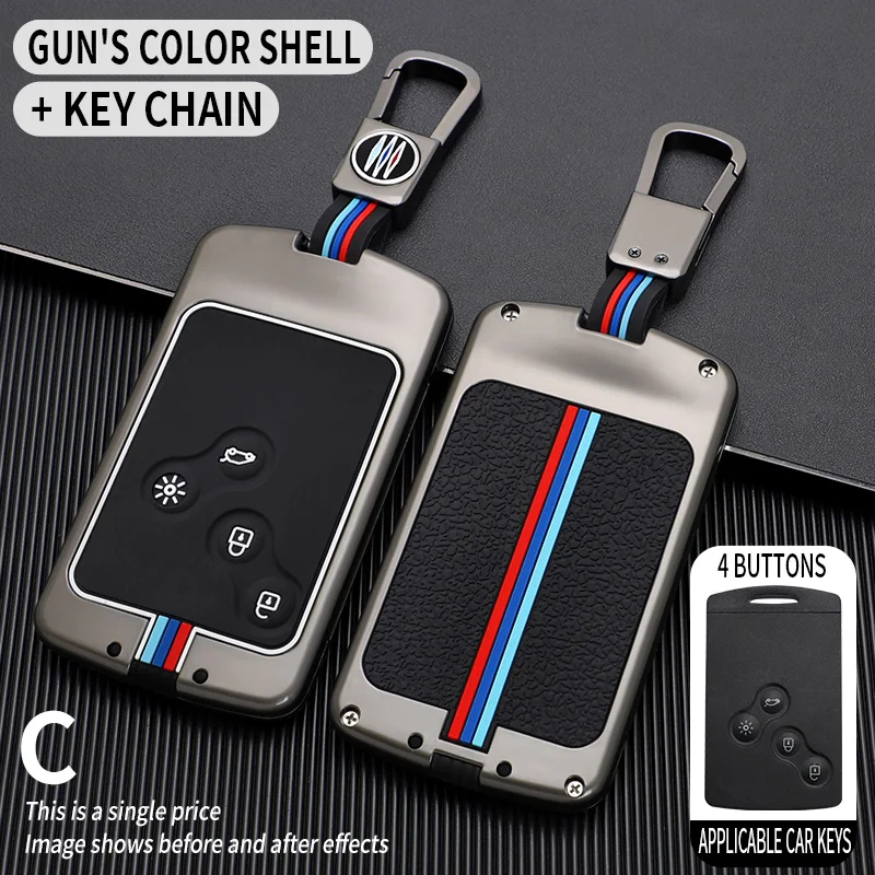 

4 Buttons Car Key Case Cover For Renault Duster Captur Clio Logan Megane 1 2 3 Koleos Scenic cover keys accessories Protection