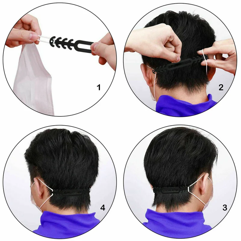 10 шт. удлинитель для маски на лицо ремешок-удлинитель крючок ушей Пластиковая