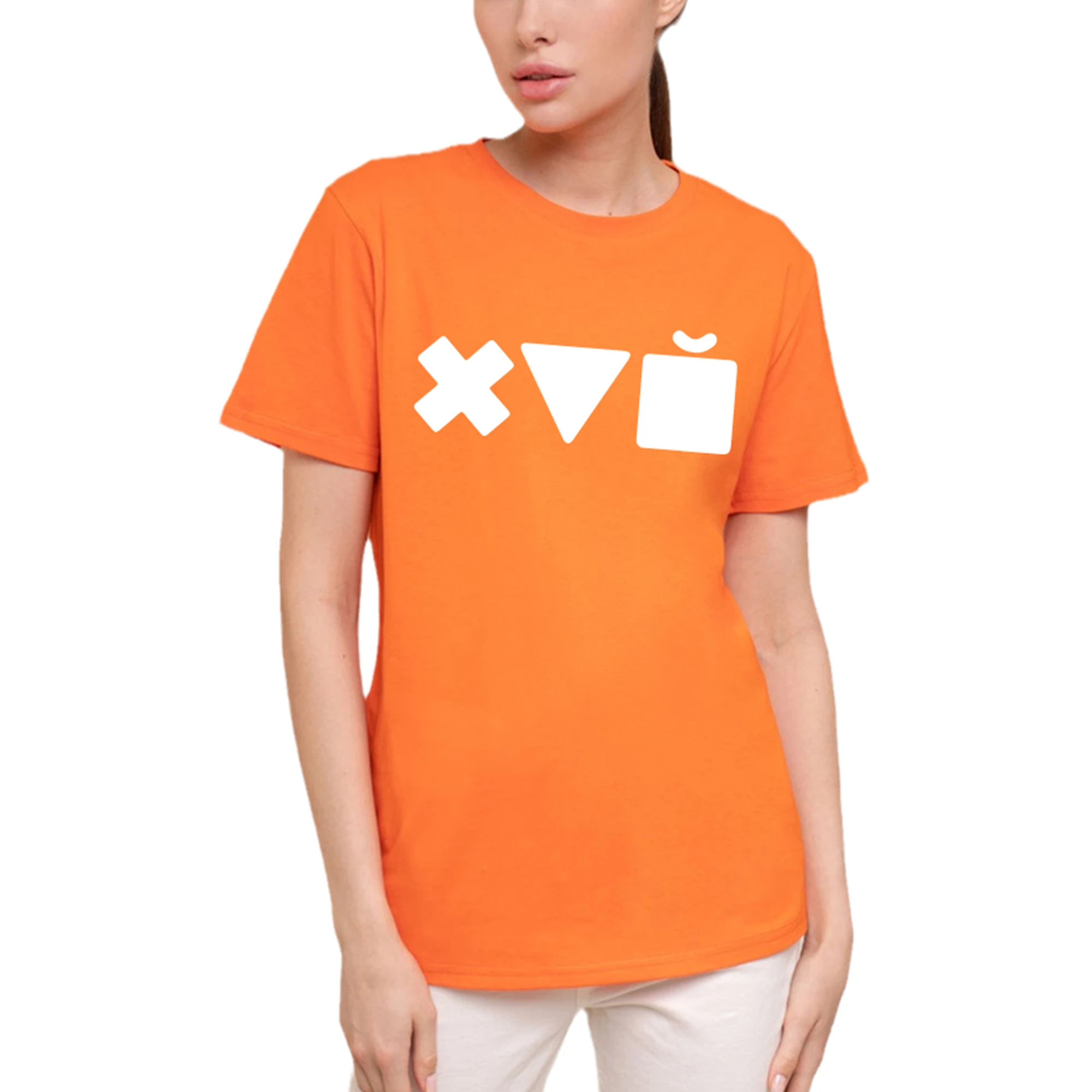 

T-Shirt With Print XYZ For Girls Art 100% Cotton Shirt Summer Unisex Tee Classic Boutique Large Drop Sleeve Shirt