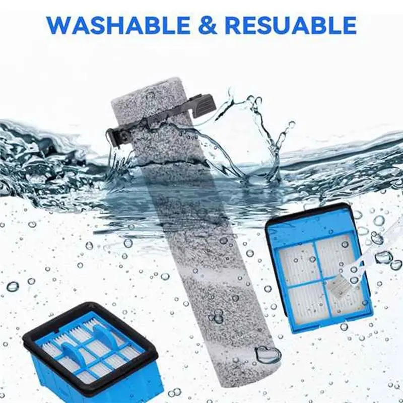 Запасные части BISM для беспроводного пылесоса Bissell 3930F 3933 V2 39999Z (для влажной и сухой уборки) - комплект: роликовая щетка и HEPA-фильтр (art.: 3920d99aba6bf) - 3920d99aba6bf