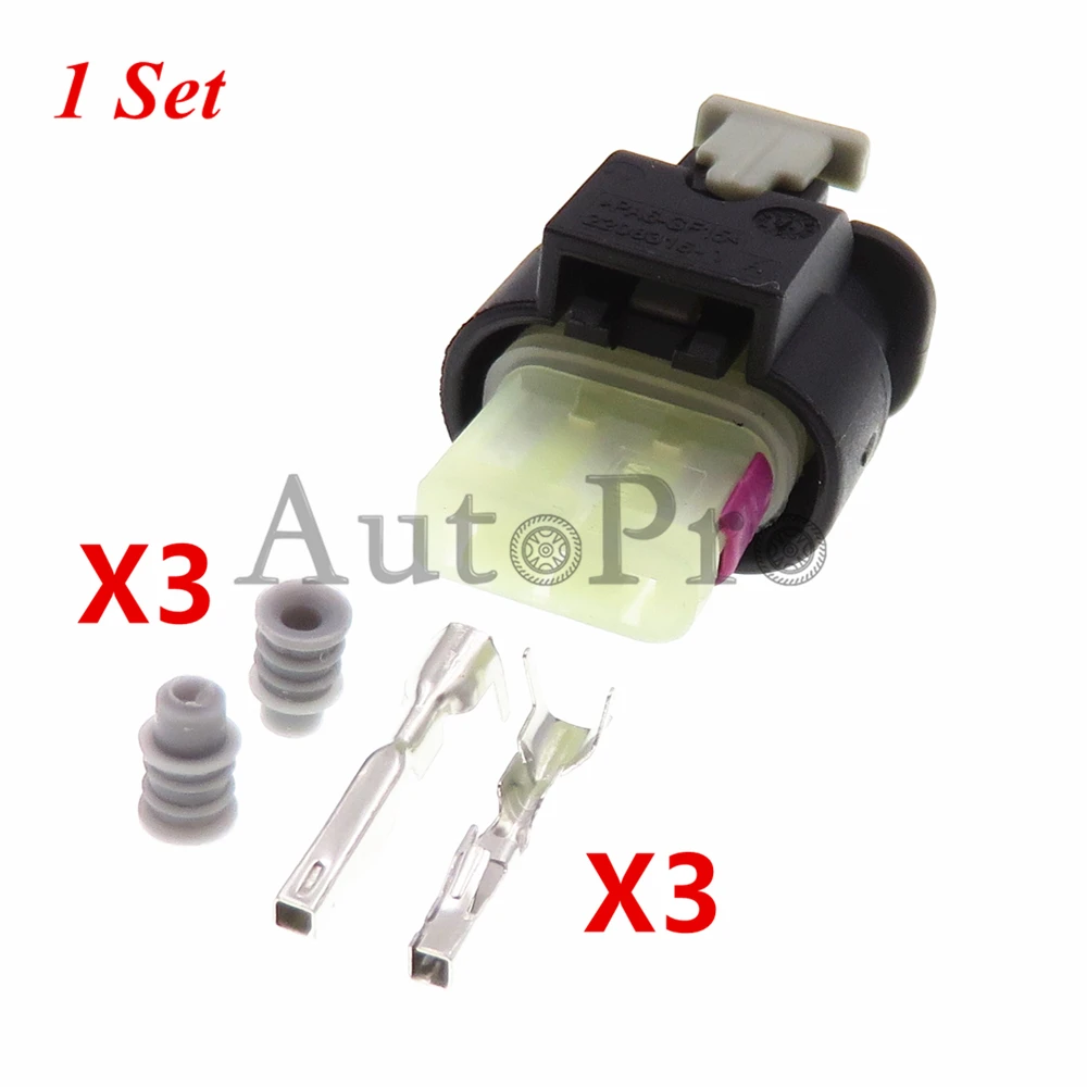 

1 комплект 3 отверстия Автомобильный датчик электрическая проводка гнездо 2-1718644-1 2208316-1 для VW Audi автомобильный водонепроницаемый разъем в пластиковом корпусе