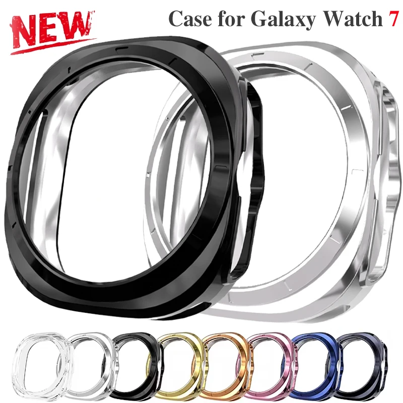 Фото Чехол для Samsung Galaxy Watch 7 Ultra 47 мм, чехол для умных часов, мягкий бампер из ТПУ, защитный чехол для Galaxy 7 Ultra 47 мм, аксессуары №1