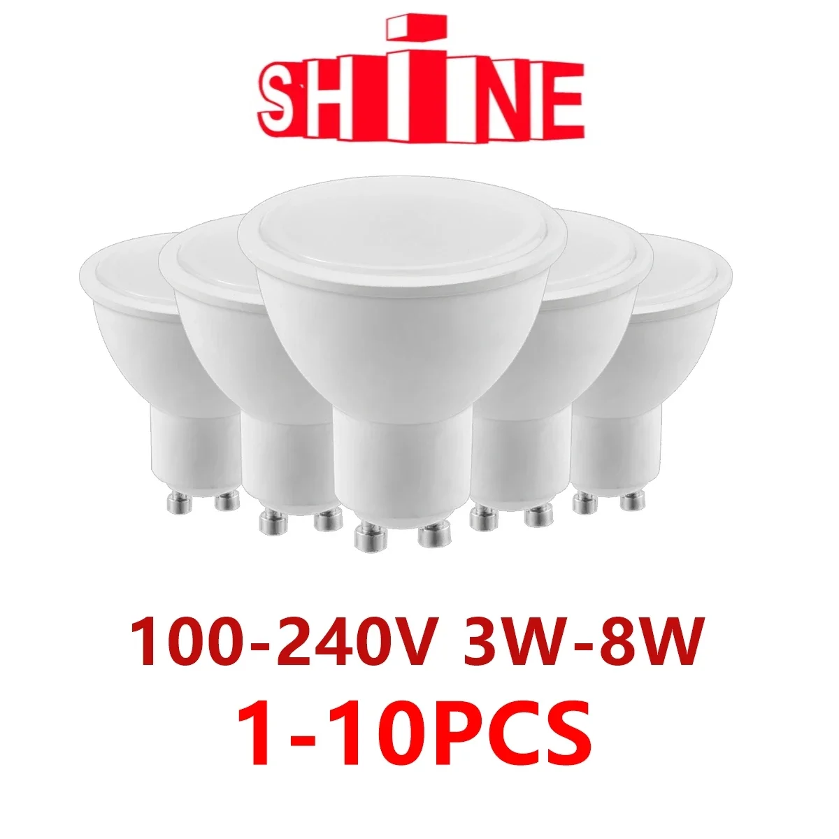 1-10 шт. светодиодный точечный светильник GU10 100 В-240 В 3000 К/4000 К/6000 К 3 Вт-8 Вт подходит