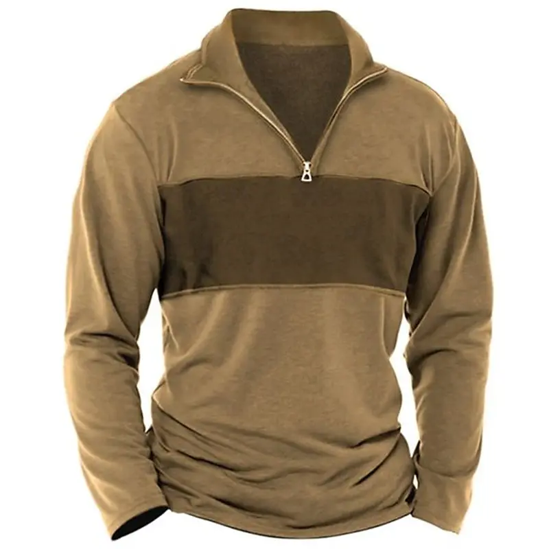 Свитшот с длинным рукавом на молнии воротником-стойкой