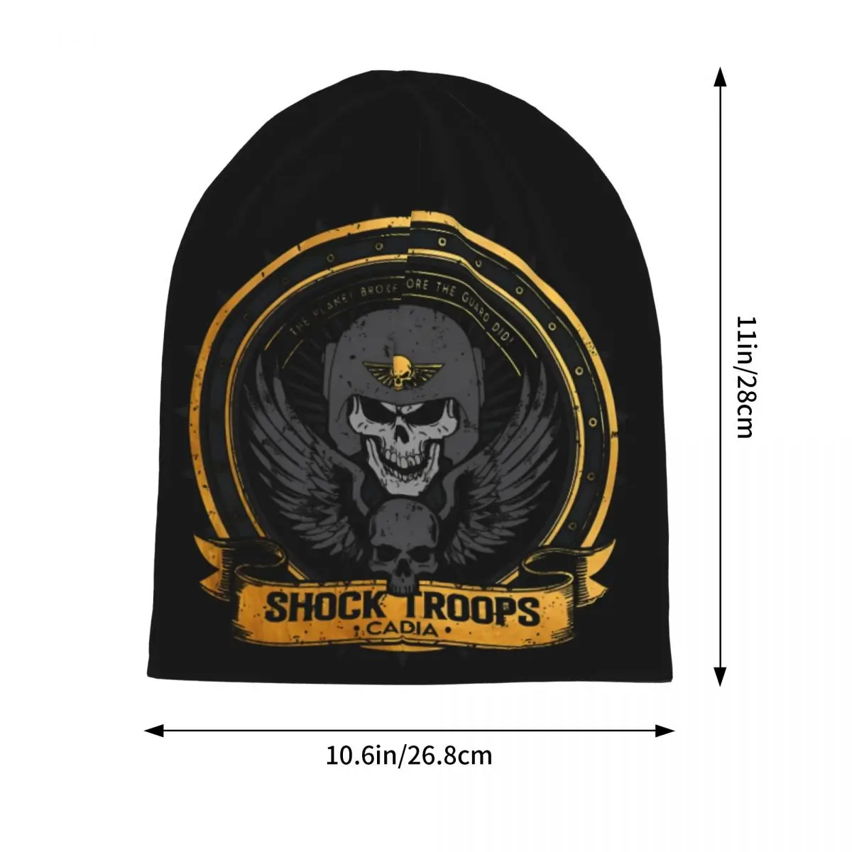 Warhammers 40k CADIA черные и золотые кепки модные мужские женские уличные шапочки Skullies