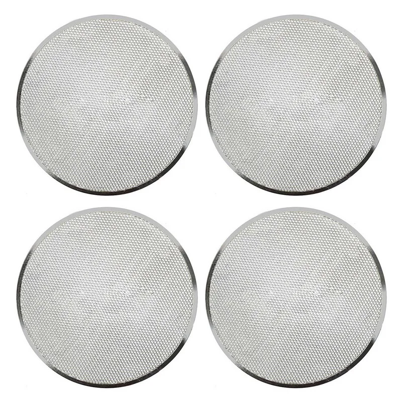 

4X Professional Round Pizza Oven Baking Tray Barbecue Grate Nonstick Mesh Net(12 Inch)