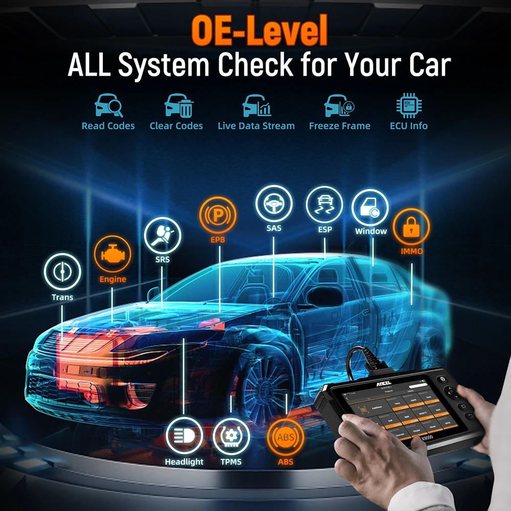 Ancel FX9000 Obd2 автомобильный диагностический сканер Профессиональный подушки