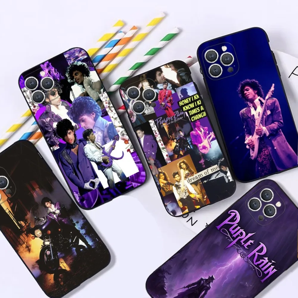 Prince Singer Rogers Nelson Phone Case For iPhone 16 15 14 13 12 Pro Max 11 7 8 Plus XR XS Shockproof Silicone Soft Shell
