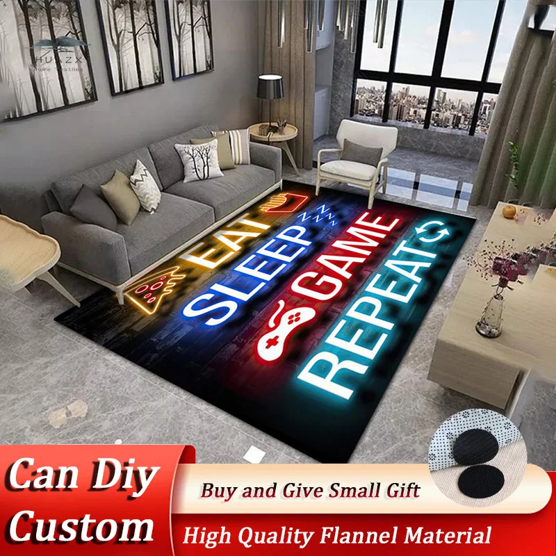 

коврик прикроватный коврик скандинавский ковер в коридор паласы и Геймпад, ковер для игр, неоновый коврик в стиле панк, компьютерная комнат...
