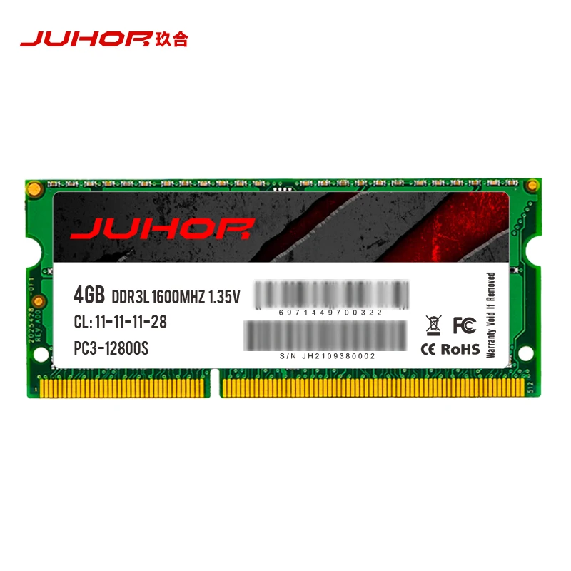 Оптовая продажа оперативная память JUHOR для ноутбука 4 ГБ DDR3 8 Гб 1600 МГц DDR4 16 2666 3200