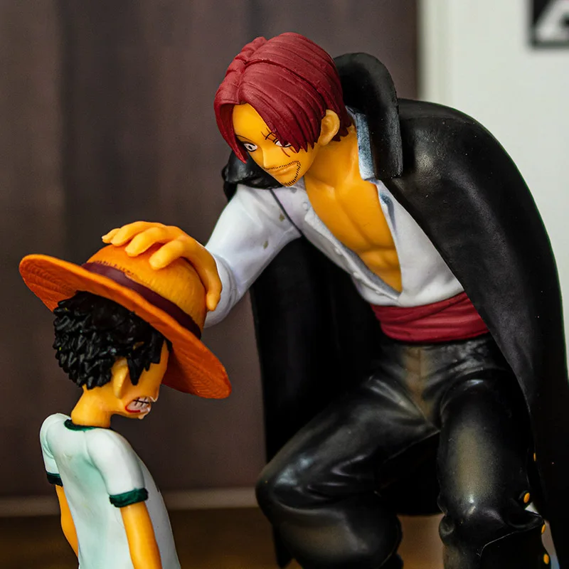 

18cm One Piece Anime Figure Four Emperors Shanks Straw Hat Luffy Action Figure One Piece Sabo Ace Sanji Roronoa Zoro Figurine