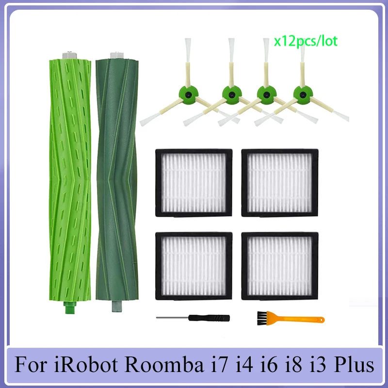 

For iRobot Roomba i7 i4 i6 i8 i3 Plus E5 E6 E7 J7 Sweeping Robot Replacement Hepa Filter Side Brush Main Brush Kit Accessories