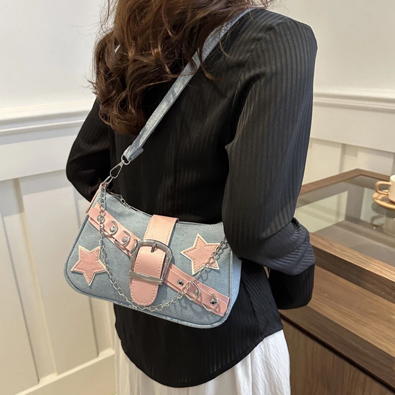 Женская модная Диагональная Сумка для подмышек Новая женская сумка