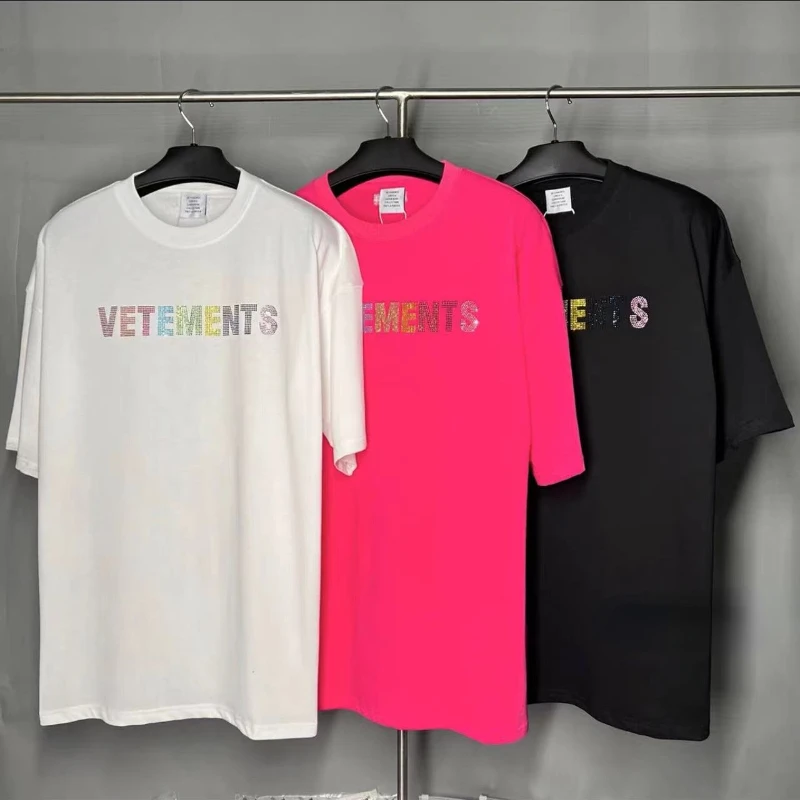 

Красочная Одежда 2023, Высококачественная футболка с бриллиантами для мужчин и женщин