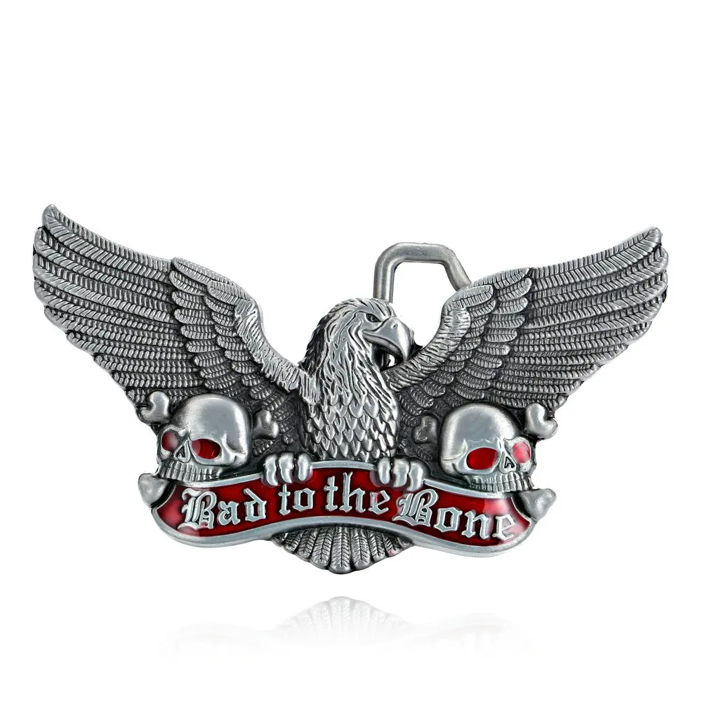 

Western Cowboy Zinc Alloy Eagle Ghost Head Belt Buckle Men And Women With Jeans Belt Accessories