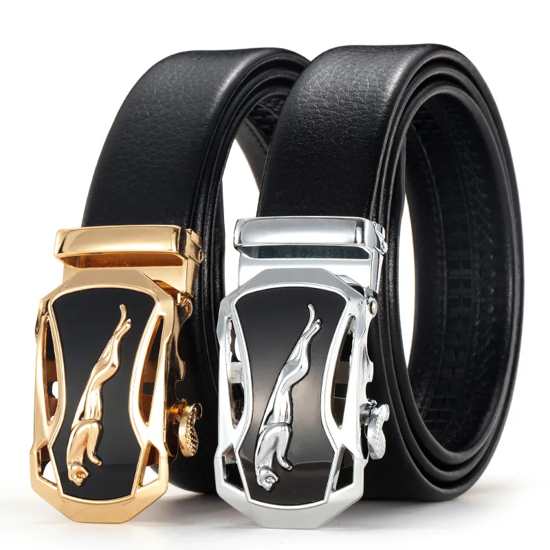 

Belts Men's Automatic Buckle Belt PU Pants Belt Young Men's Belt Korean Fashion