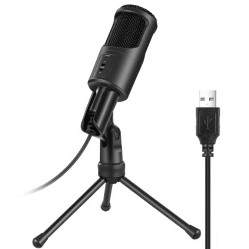 

USB-микрофон, конденсаторный микрофон для компьютера, микрофон для ПК с подставкой для записи, подкастов, игр, потокового микрофона для Skype