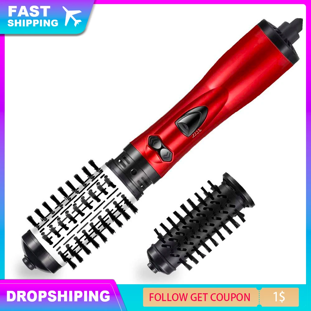 Hair Brush Flat Iron Hot Air Pick Electric Comb One Step Hair Dryer Fast Hair Straightener Brush Hot Air Brush