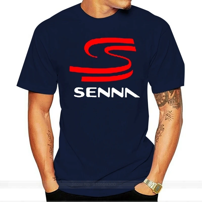 

New F-1 Legend AYRTON SENNA Racing T-Shirt S-5XL Male Brand Teeshirt Men Summer Cotton T Shirt