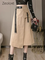 zeolore asymmetric high waisted long maxi skirt harajuku women korean fashion vintage skirts qt1266
