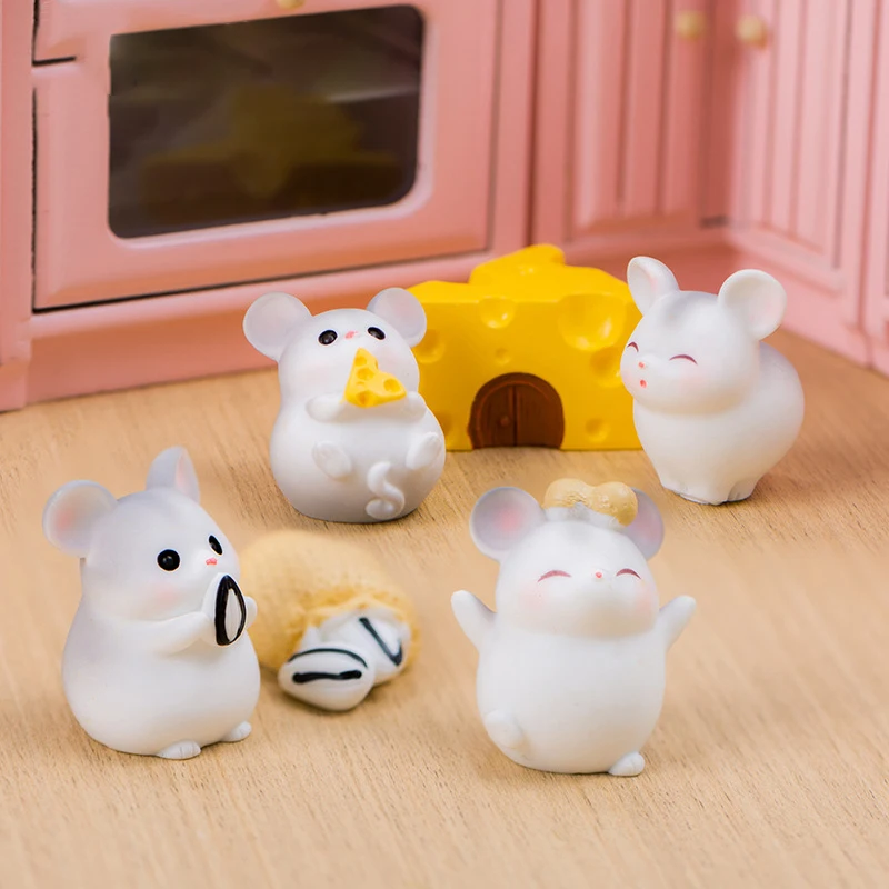 Милый жадный хомяк декоративные аксессуары украшения из экологичной смолы для