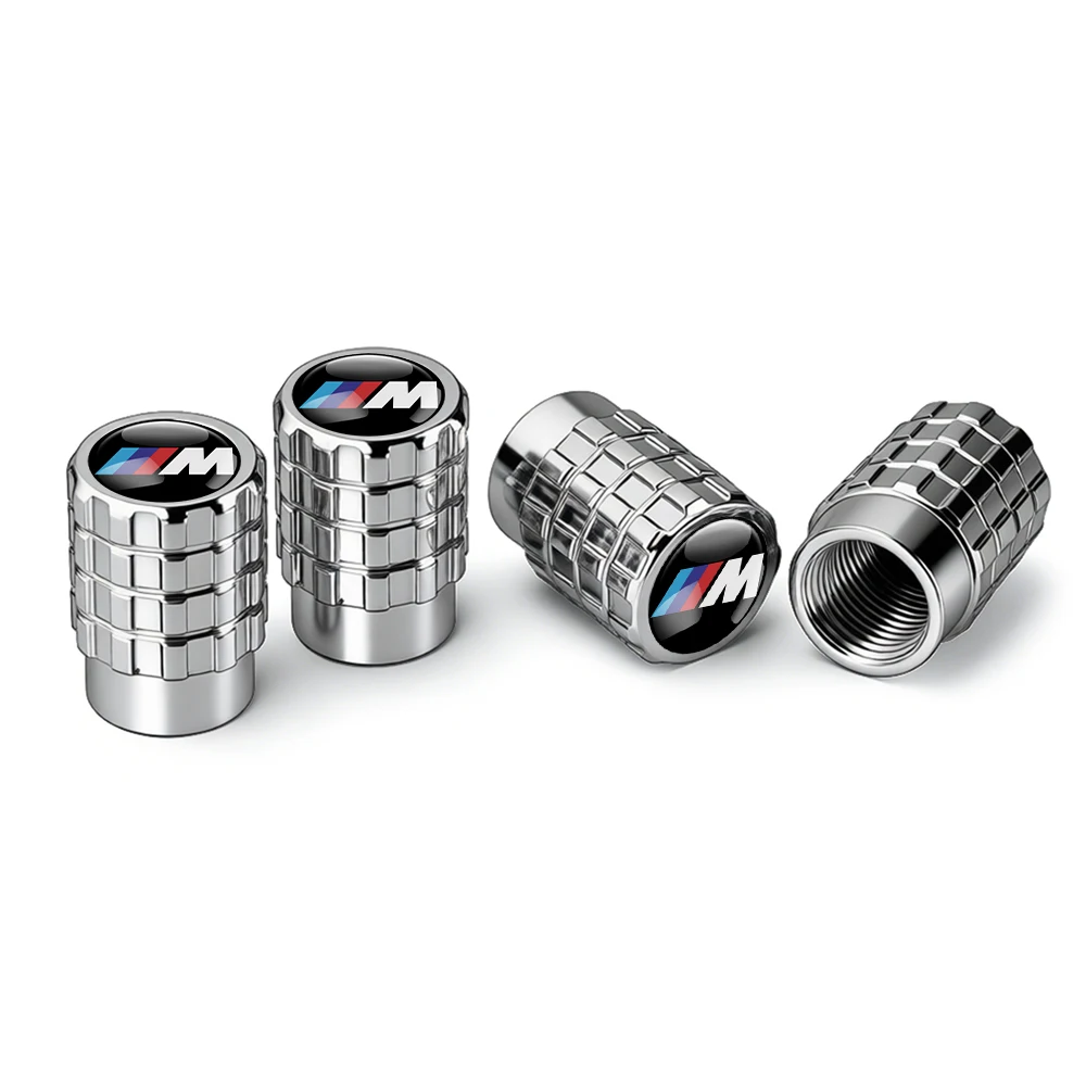 Фото Комплект из 4 металлических колпачков для автомобильных шин BMW M Performance (F30, F32, F48, E28, E30, E34, E36, E39, E46, E52, E53, E60) №3