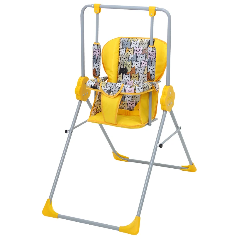 Качели Фея Малыш с тентом желтый | Игрушки и хобби