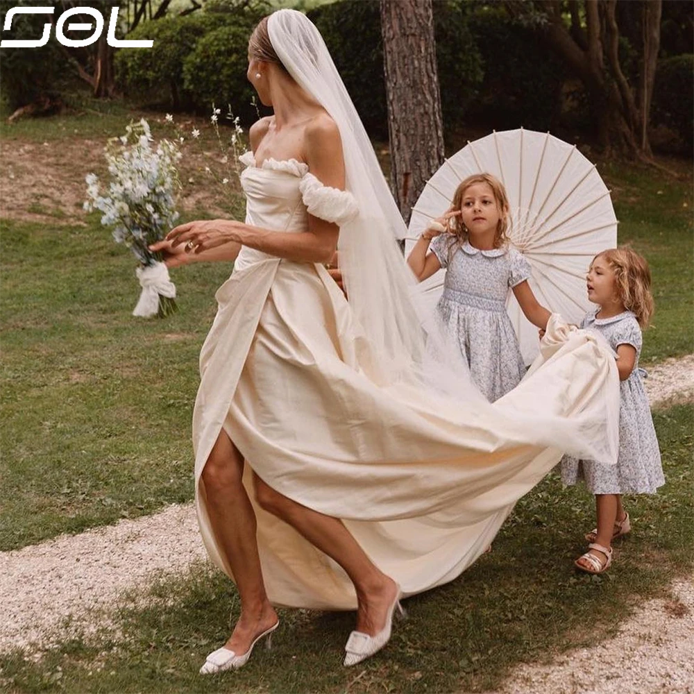 Женское Плиссированное свадебное