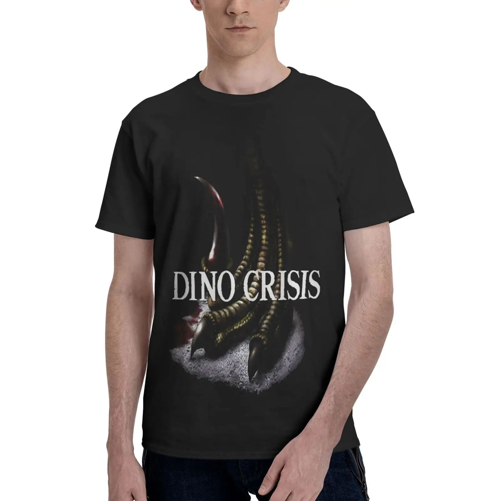 

Футболка с изображением кризиса динозавра для мужчин и женщин, одежда для компьютера, футболки оверсайз
