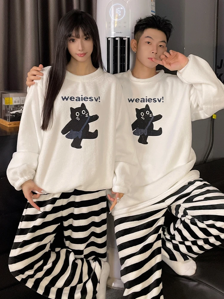 Можно носить на улице пижамы для девочек зимний утепленный фланелевый комплект