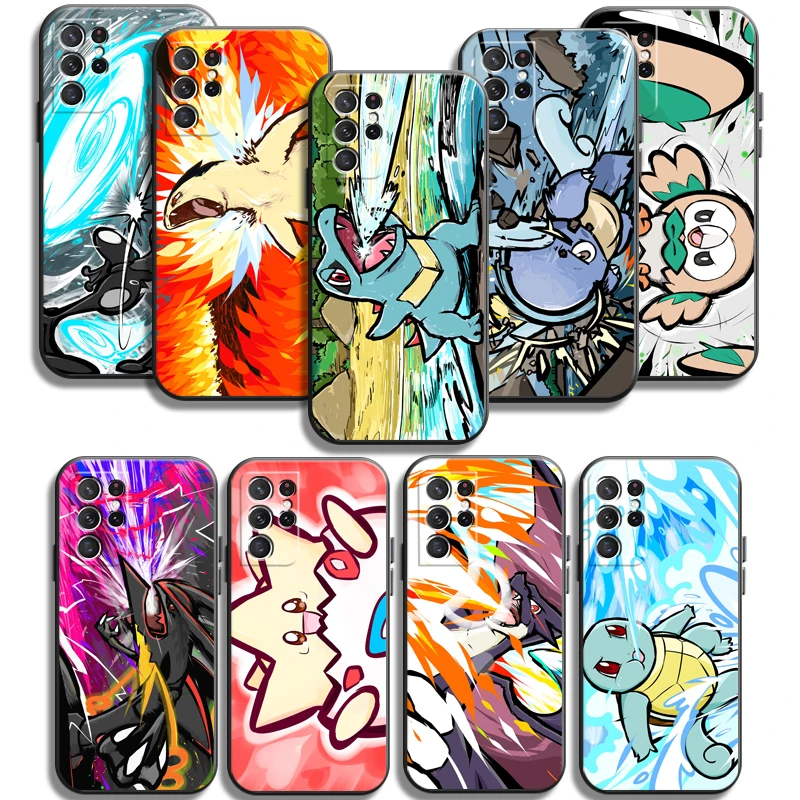 

Pokemon Pikachu Phone Cases For Samsung Galaxy S20 FE S20 Lite S8 Plus S9 Plus S10 S10E S10 Lite M11 M12 Back Cover Soft TPU