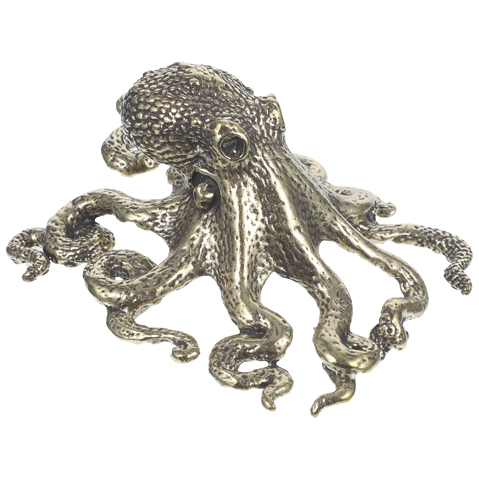 

Ornaments Desktop Octopus Adornment Brass Shape Decor Animal Craft Home Ocean Decorations